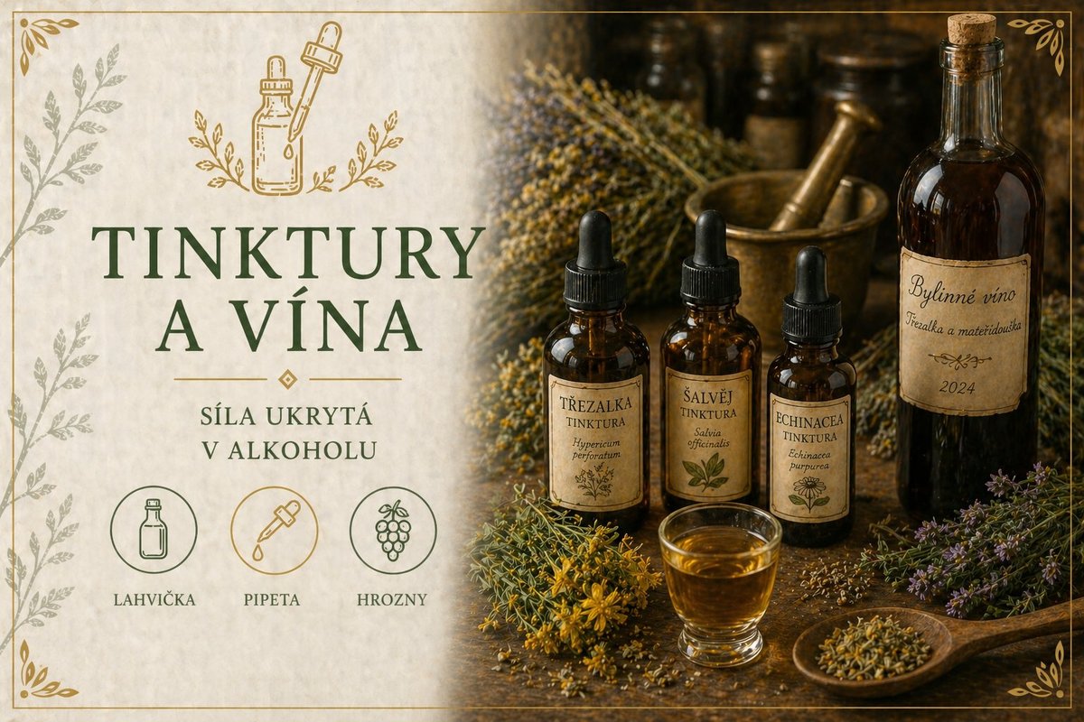 Tinktury, bylinná vína