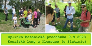 Bylinko-botanická procházka Kosířsé lomy Slatinice Olomouc