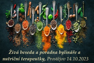 ziva beseda a poradna bylinare a nutricni terapeutky prostejov 14 10 2023 letacek