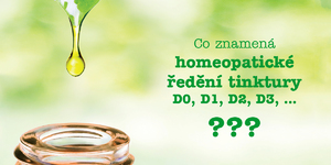 Co znamená homeopatické ředění tinktury D0 D1 D2 D3 