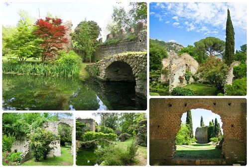 zahrada giardini di ninfa u rima italie fotografie informace 5