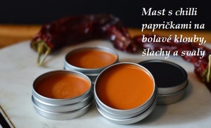 Mast s chilli na bolavé šlachy, svaly, klouby recept postup návod příprava suroviny ingredience