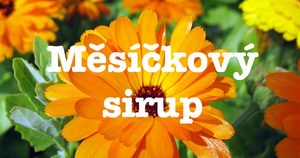 Měsíčkový sirup recept postup návod příprava suroviny ingredience