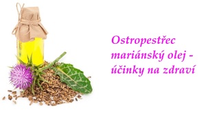 Ostropestřec mariánský ostropestřecový olej účinky